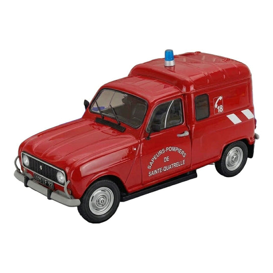 Renaultルノー R4L F4 バン Sapeurs Pompiers 1976 レッド / SOLIDO 1/18 ミニカー
