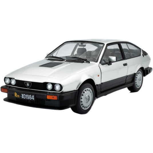 1984 アルファロメオ GTV6 シルバー Alfa Romeo GTV6 ミニカー / SOLIDO 1/18 ミニカー