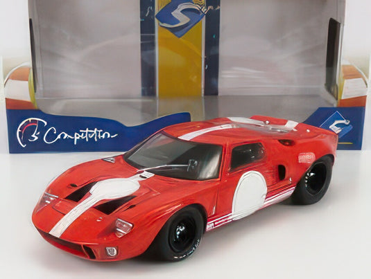 FORD USA GT40 MK1 RACING 1968 RED WHITE/SOLIDO 1/18ミニカー