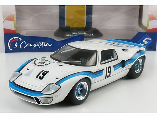 FORD USA GT40 MKI N 19 ANGOLA CHAMPIONSHIP 1973 WHITE 2 TONE BLUE/SOLIDO 1/18ミニカー