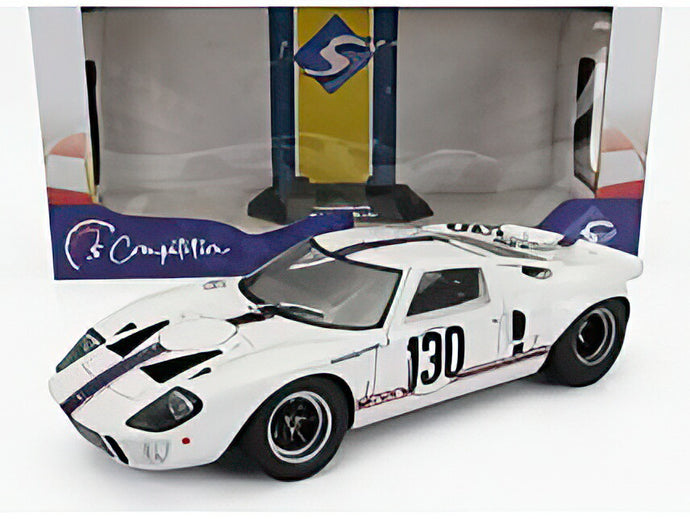 FORD USA GT40 MKI TEAM FRANCE N 130 TARGA FLORIO 1967 H.GREDER J.M.GIORGI WHITE/SOLIDO 1/18ミニカー