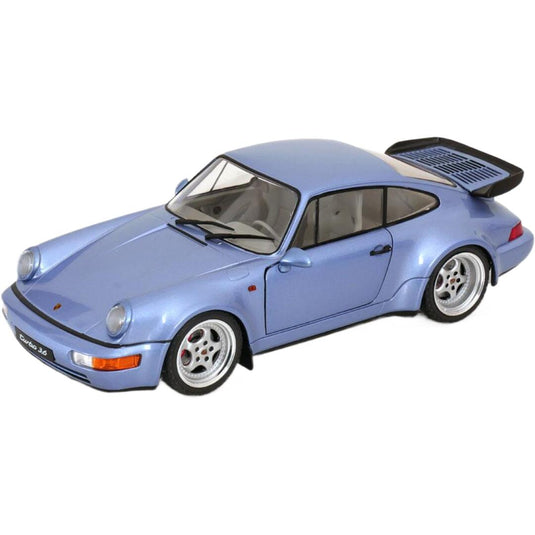 Porscheポルシェ 911 (964) Turboターボ 1990 ライトブルーメタリック / SOLIDO 1/18 ミニカー