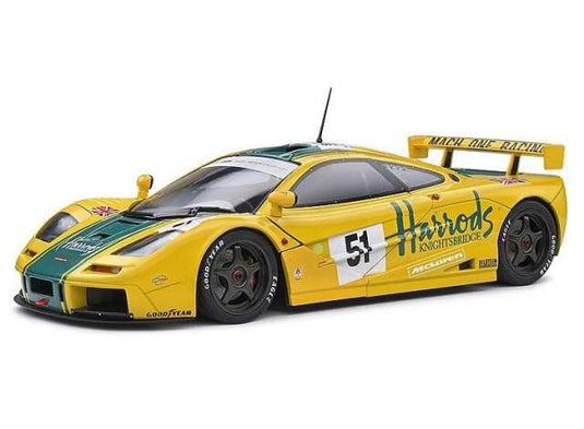 1995 McLaren F1 GT-R ショートテール ルマン24時間 イエローグリーン/SOLIDO 1/18ミニカー