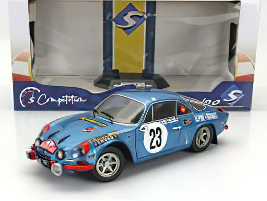 RENAULT - ALPINE A110 1600S  N 23 RALLY MONTECARLO 1972 JEAN PIERRE NICOLAS - MICHEL VIAL /SOLIDO 1/18ミニカー