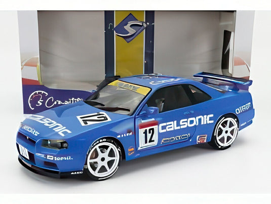 Nissan GT-R R34 Streetfighter Calsonic Tribute 2000 ブルー/ SOLIDO 1/18 ミニカー