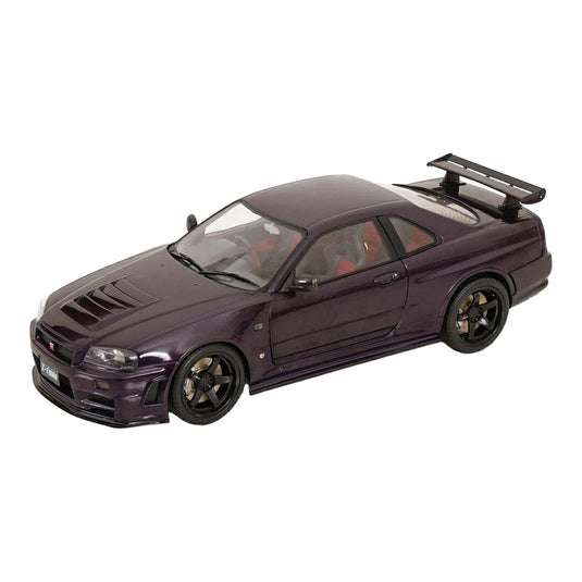 Nissan日産 Skylineスカイライン (R34) GT R Z Tune 1999 purple metallicパープルメタリック / SOLIDO 1/18 ミニカー