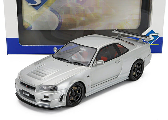 【予約】 Nissan日産 Skylineスカイライン GT R R34 Z Tune 1999 シルバー / SOLIDO 1/18 ミニカー