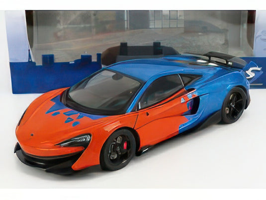 Mclaren 600Lt F1 チーム Tribute Livery 2019 オレンジ ブルー SL1804503/ SOLIDO 1/18 ミニカー