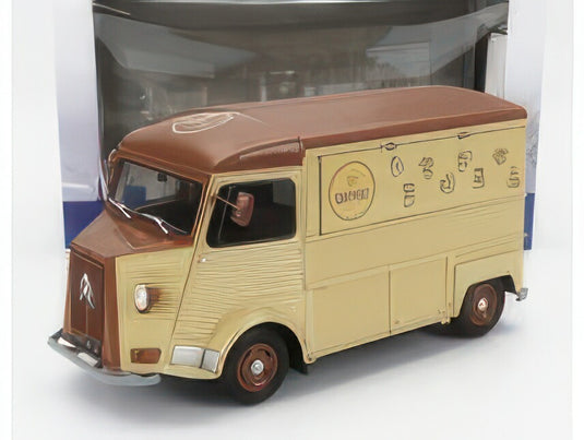 CITROEN TYPE HY VAN CAFE AMBULANT 1969 CREAM BROWN/SOLIDO 1/18ミニカー