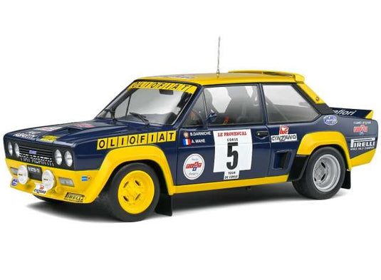 1977 #5 Fiat 131 アバルトツール・ド・コルス ブラックイエロー/SOLIDO 1/18ミニカー