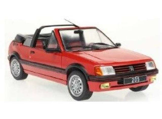 Peugeot 205 CTI MK1 Cabriolet 1989 ルージュヴァレルンガ/ SOLIDO 1/18 ミニカー