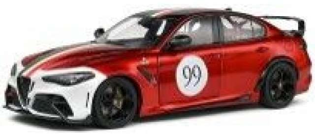 2022 アルファロメオ ジュリア GTA-M #99 Tricolore Mugello 1969 レッド／ホワイト/ SOLIDO  1/18 ミニカー