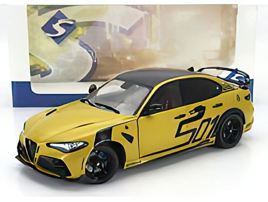 ALFA ROMEO GIULIA GTA NAGEMAAKT 2022 YELLOW BLACK/SOLIDO 1/18ミニカー