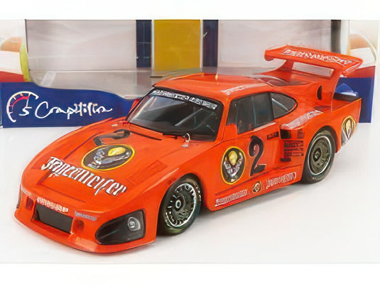 PORSCHE 935K3 N 2 JAGERMEISTER DRM SEASON 1980 AXEL PLANKENHORN ORANGE/SOLIDO 1/18ミニカー