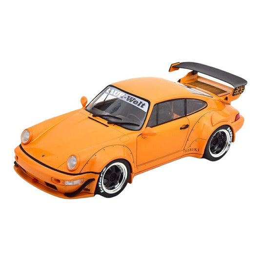 ポルシェ 911 (964) RWB Rauh Welt Hibiki 2016 オレンジメタリック / SOLIDO 1/18 ミニカー