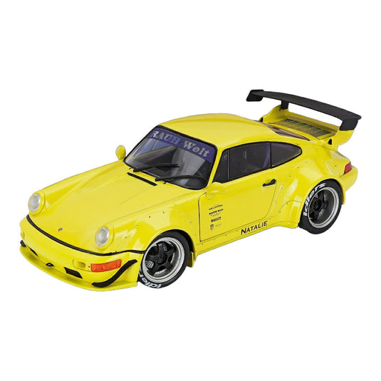 Porscheポルシェ 911 964 RWB ボディキット クーペ 2024 イエロー / SOLIDO 1/18 ミニカー