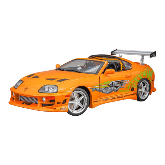 Toyotaトヨタ Supraスープラ Mk4 A80 The Fast & The Furious ワイルドスピード 2001 Brian's オープンルーフ ダイキャストモデル ミニカー /SOL