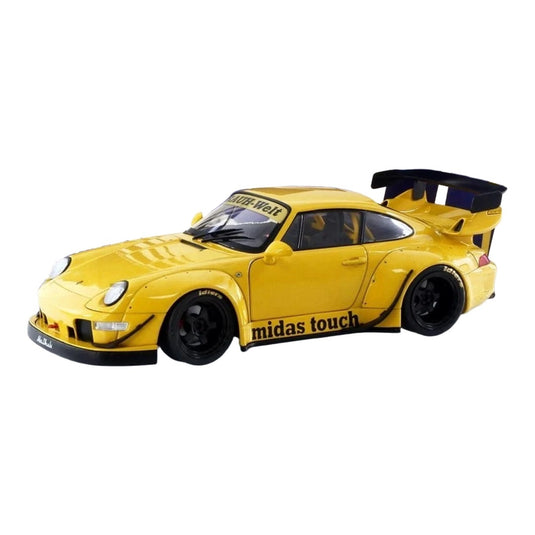 ポルシェ 911 RWB ボディキット Midas Touch 2023 イエロー / Solido 1/18 ミニカー