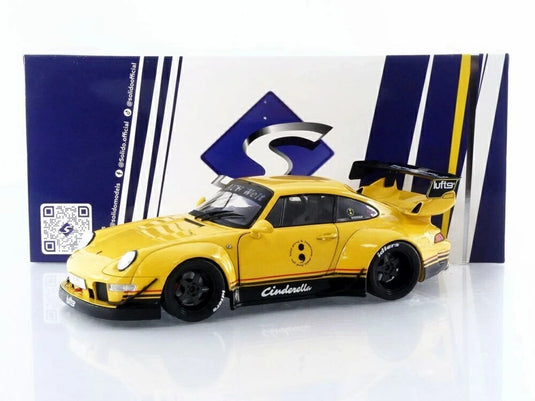 ポルシェ 911 RWB ボディキット シンデレラ 2020 イエロー / Solido 1/18 ミニカー
