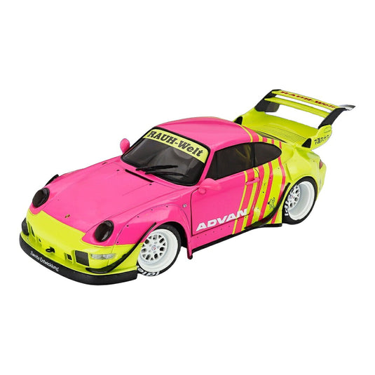 Porscheポルシェ 911 993 RWB ボディキット クーペ 2024 ピンク/イエロー / SOLIDO 1/18 ミニカー