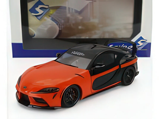 TOYOTA  SUPRA GR 2023  ORANGE BLACK/SOLIDO 1/18ミニカー