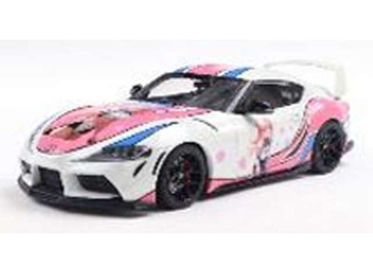 2024年 Toyota Supra GR Solido Works 痛車 ホワイト/ピンク/ブルー/ SOLIDO  1/18 ミニカー