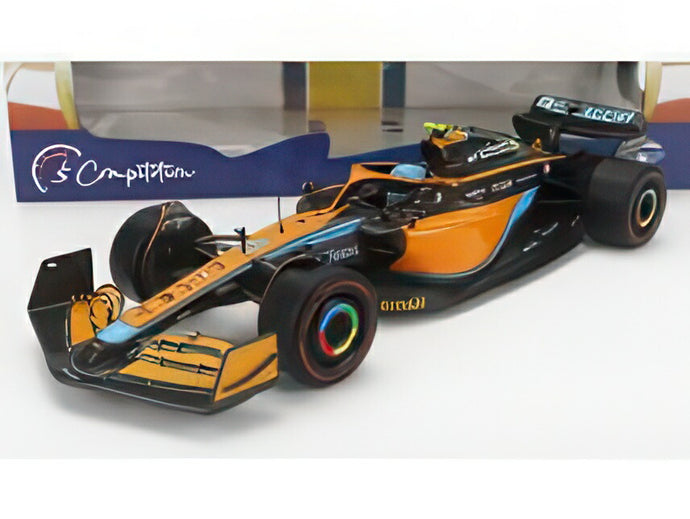 McLAREN F1 MCL36 チーム マクラーレン N 4 3位 エミリア・ロマーニャ イタリアGP 2022 ランド・ノリス オレンジ ライトブルー/ SOLIDO 1/18 ミニカー