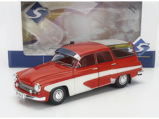 WARTBURG 312 キャンピング デラックス ステーションワゴン 1960年モデル レッド/クリーム/SOLIDO 1/18ミニカー