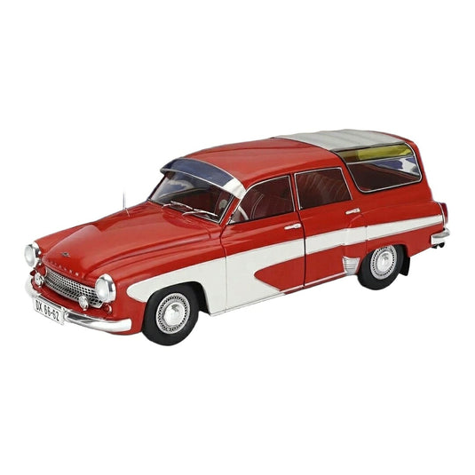 Wartburgワルトブルク 312 キャンピング デラックス ステーションワゴン 1960 レッド/クリーム 限定版 / SOLIDO 1/18 ミニカー