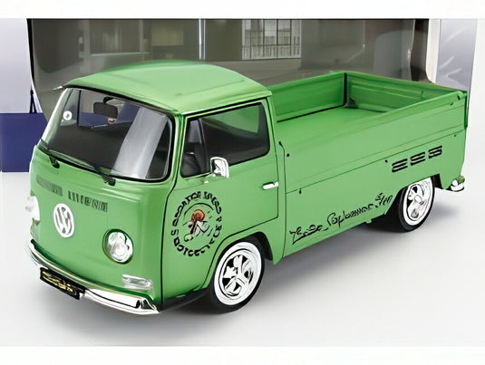 VOLKSWAGEN T2 ピックアップ ルースタースピード モーターサイクル カスタム 1968 グリーン/ SOLIDO 1/18 モデルキット プラモデル模型