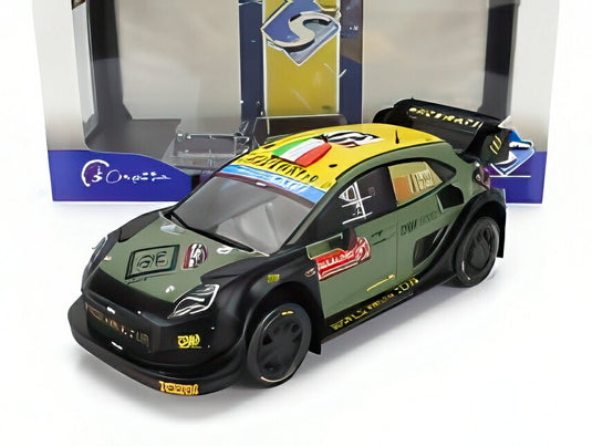 FORD ENGLAND PUMA RALLY1 TEAM FORD WORLD RALLY M SPORT No7 ニュージーランドラリー 2022 ロレンツォ ベルテッリ ロレンツォ グラナイ グリーン ブラック/ SOLIDO 1/18 ミニカー
