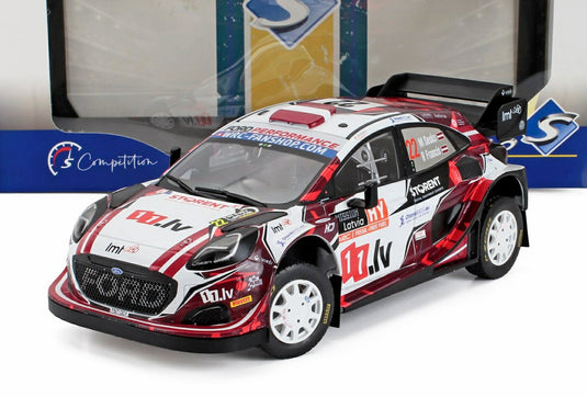 FORD ENGLAND プーマ RALLY1 TEAM M SPORT N 22 7位 ラリー・ラトビア 2024 M.SESKS / SOLIDO 1/18 ミニカー