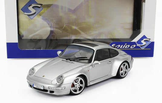 PORSCHE 911 993 4S クーペ 1996 シルバー / SOLIDO 1/18 ミニカー