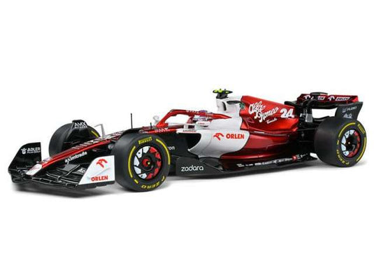 Alfa Romeo F1 C42 チーム Orlen Racing #24 Canada Gp 2022 Guanyu Zhou ホワイト レッド Met SL1810202/ SOLIDO 1/18 ミニカー