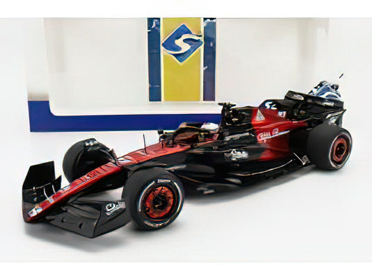 ALFA ROMEO - F1 C43 TEAM STAKE N 77 CANADA GP 2023 VALTTERI BOTTAS - BLACK RED/SOLIDO 1/18ミニカー