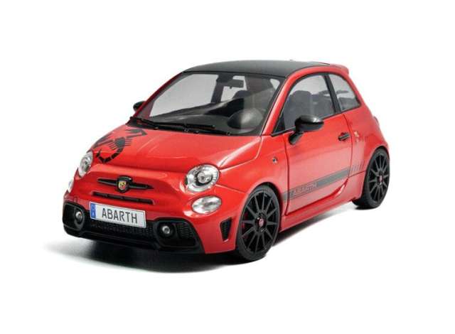 2022 フィアット 500 F595 アバルト レッド (ロッソマラネロ)/ SOLIDO  1/18 ミニカー