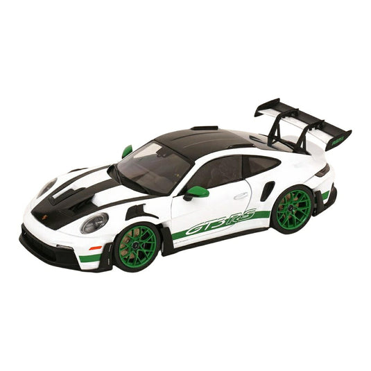 Porscheポルシェ 911 (992) GT3 RS 2024 whiteホワイト greenグリーン / SOLIDO 1/18 ミニカー