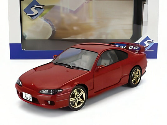 NISSAN シルビア (S15) クーペ spec-R エアロ 1999 レッド/ SOLIDO 1/18 ミニカー