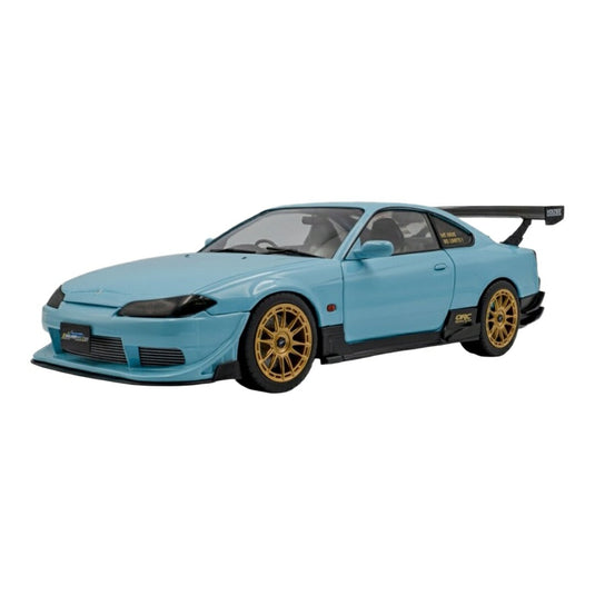 Nissan日産 Silviaシルビア S15 Spec-R Aero 1999 ライトブルー / SOLIDO 1/18 ミニカー