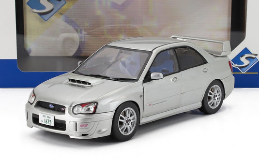SUBARU IMPREZA WRX STi 2003 シルバー / SOLIDO 1/18 ミニカー