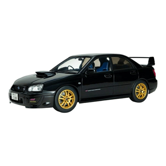 Subaruスバル Imprezaインプレッサ WRX STI 2004 ブラック / SOLIDO 1/18 ミニカー