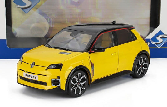 RENAULT R5 E Tech 2024 ポップイエローブラック / SOLIDO 1/18 ミニカー
