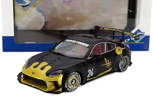 TOYOTAトヨタ GR86 LBWK ボディキット N 24 クーペ 2024 ブラックゴールド / SOLIDO 1/18 ミニカー