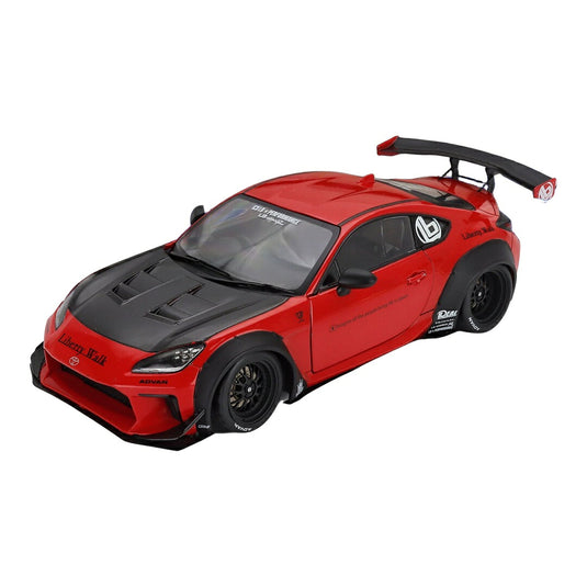 Toyotaトヨタ GR86 LBWK ボディキット クーペ 2024 レッド ブラック / SOLIDO 1/18 ミニカー