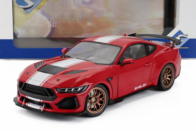 FORD USA MUSTANG SHELBY SUPER SNAKE COUPE 2025 レッドホワイト/ SOLIDO 1/18 ミニカー