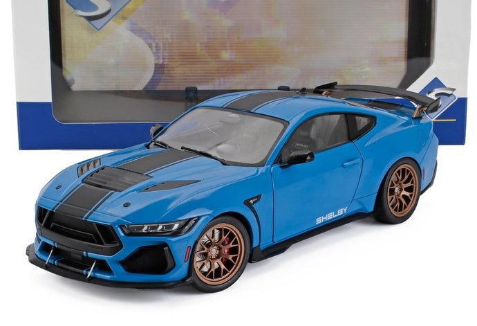 FORD USA MUSTANG SHELBY SUPER SNAKE COUPE 2025 ブルーメタリックブラック/ SOLIDO 1/18 ミニカー