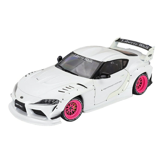 Toyotaトヨタ GRスープラ Liberty Walk ボディキット クーペ 2025 ホワイト / SOLIDO 1/18 ミニカー