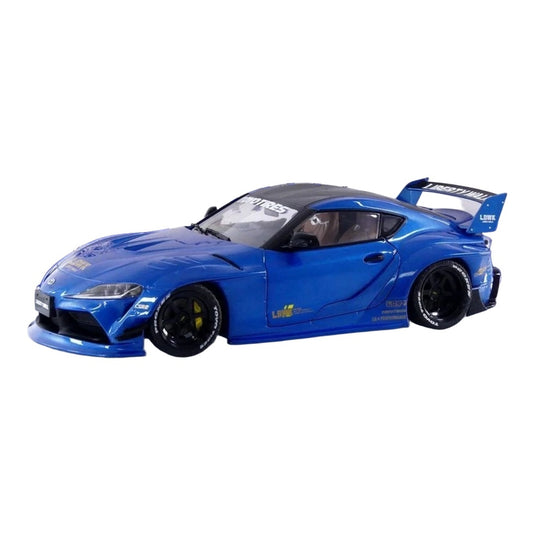トヨタ GR スープラ リバティーウォーク ボディキット ブルー / Solido 1/18 ミニカー