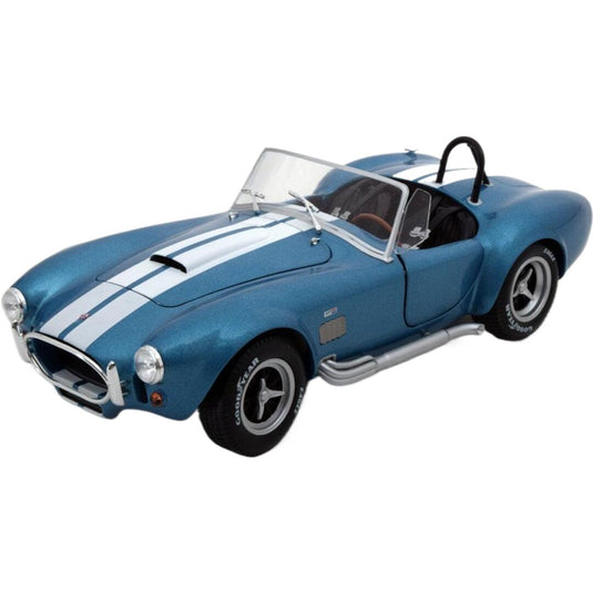 Shelbyシェルビー Cobraコブラ 427 MK2 1965 ブルーメタリック ホワイト / SOLIDO 1/18 ミニカー