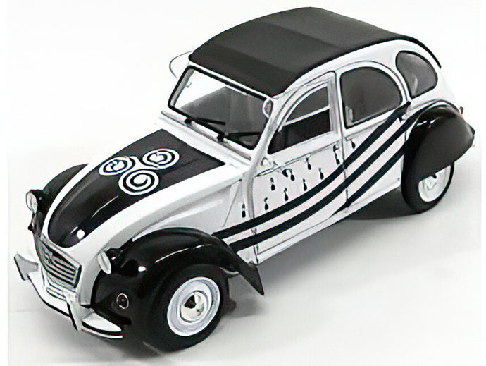 CITROEN  2CV BZH 1978  WHITE BLACK/SOLIDO 1/18ミニカー